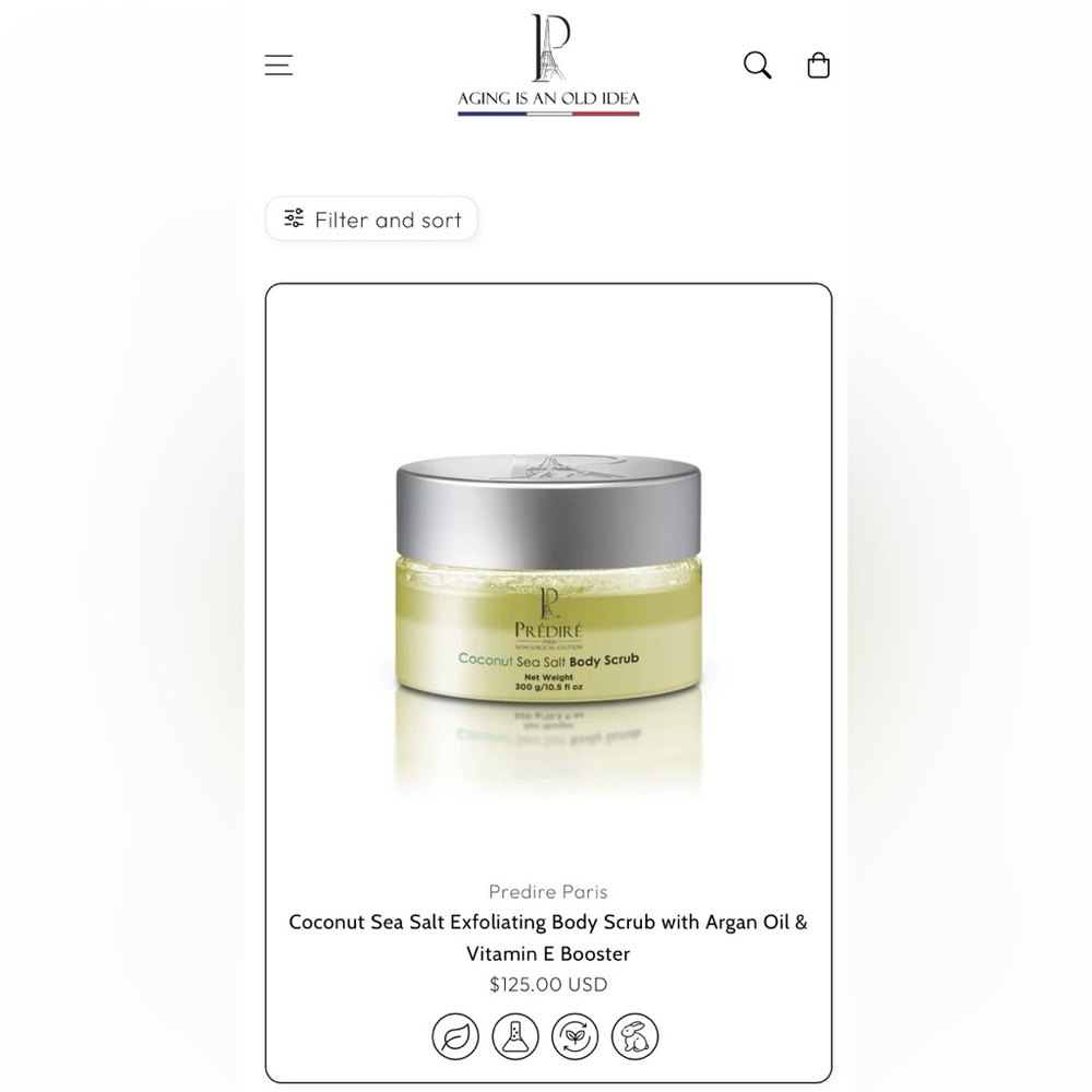 Predire Paris Lux Coconut Sea Salt Body Scrub - New